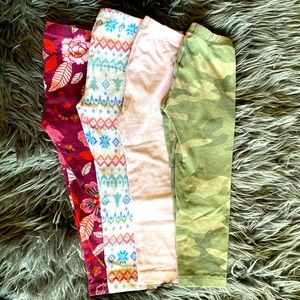 Set of 4 toddler OLD NAVY  leggings.